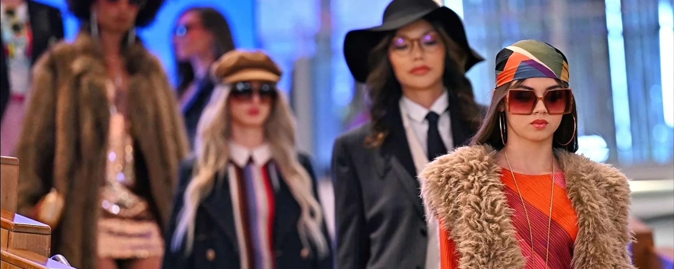 Models on the runway at a Las Vegas Fashion Council show