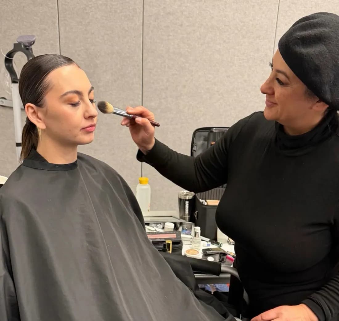 Backstage at a Vegas Fashion Week show